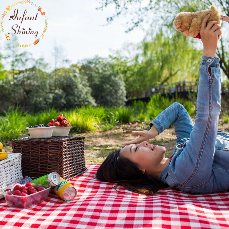 Пикник Коврики Кемпинг Одеяло ребенка ползать 5 мм (0.2 дюйма) Толщина машинная