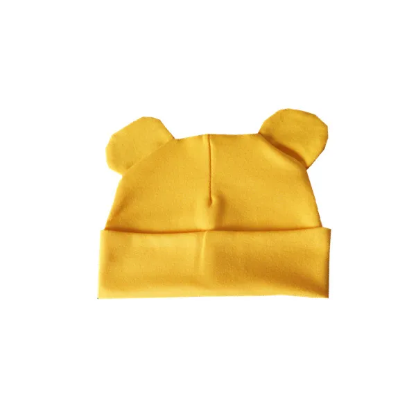 hat yellow Качественный хлопковый Детский набор из шапки и шарфа, детский шейный платок, детский шарф, воротник, шапка, комплект, реквизит для фотосессии - Цвет: hat yellow