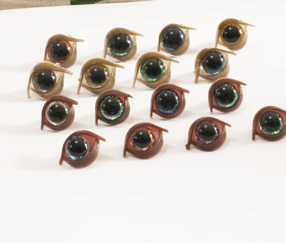 Набор из 100 милых круглых пластиковых экобезопасных глаз сделай сам 9 мм/10 мм/11