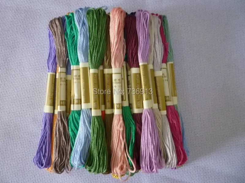 100% длинноволокнистый хлопок шелковые вышивальные нити | Дом и сад