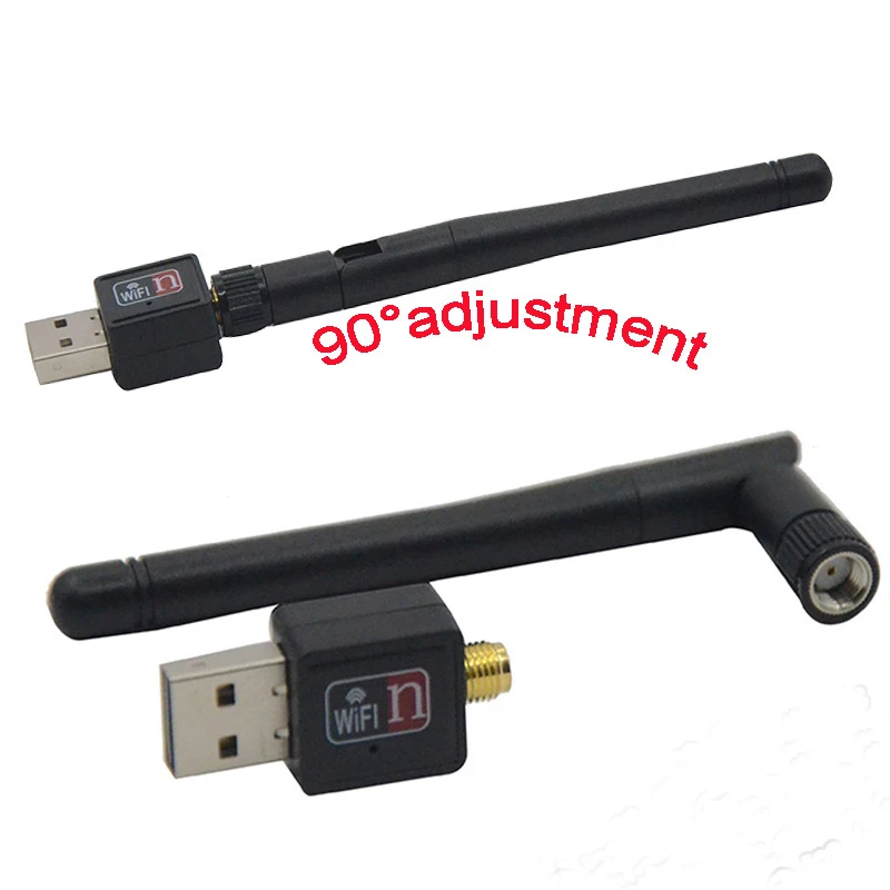 High Speed Mini USB Wifi Adapter Receiver 300Mbps 802.11b/n/g with Antenna | Электроника