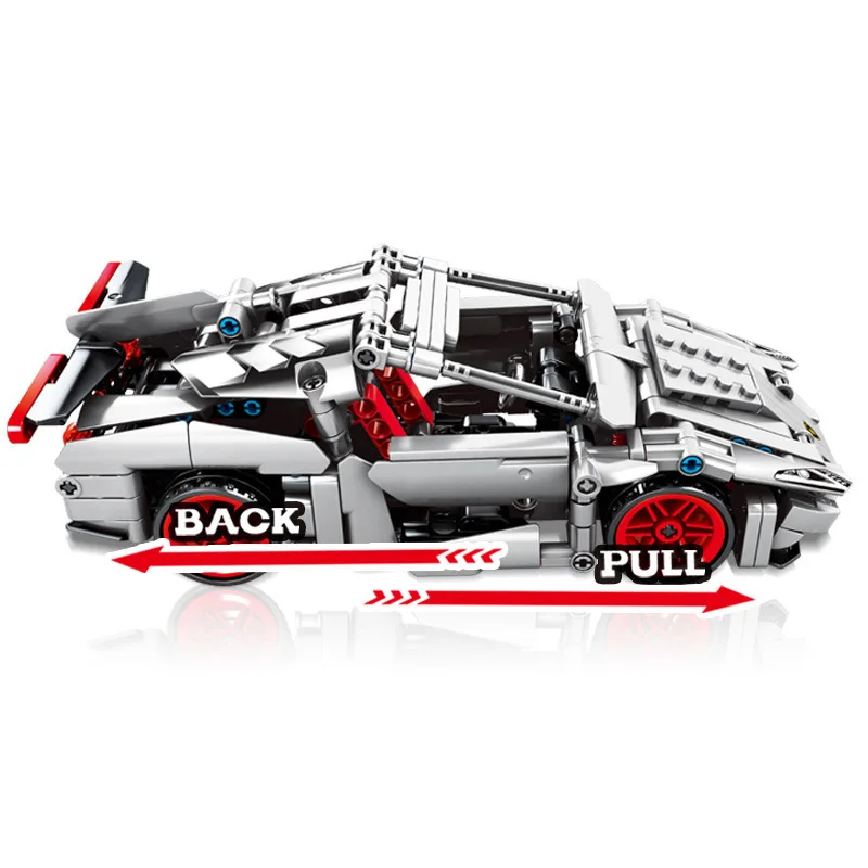 RC Technic супер гонщики серии скоростные чемпионы совместимые Потяните