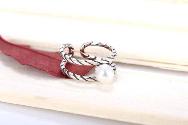 TJP винтажное женское кольцо в полоску с шариком аксессуары модные кольца из