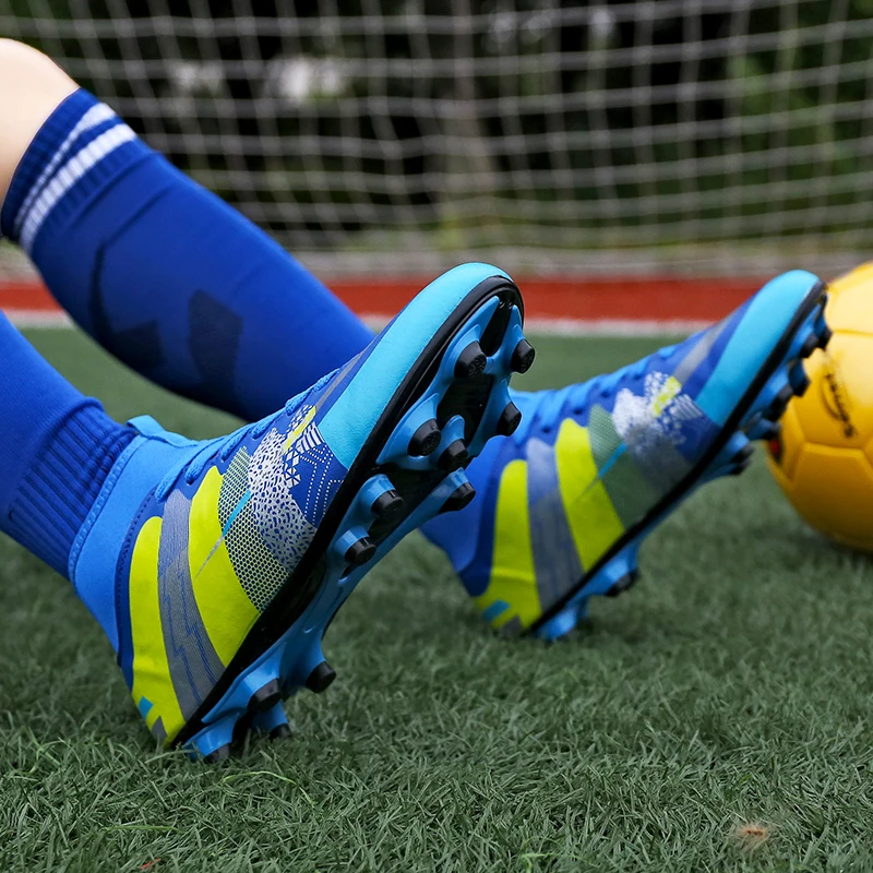 Soccer Shoes Men AG Cleats Football Boots Kids Sports Men's Professional Trainer Anti-slip Athletic Sneakers | Спорт и
