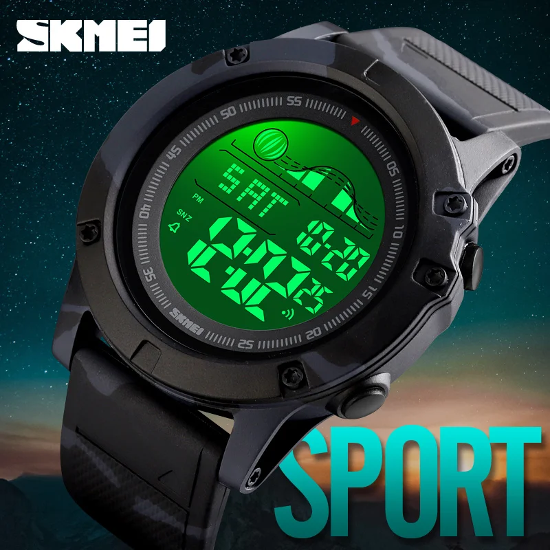 SKMEI Relogio Masculin 1476 мужские цифровые часы Военные Спортивные часы несколько часовых поясов хронограф водонепроницаемые мужские наручные часы