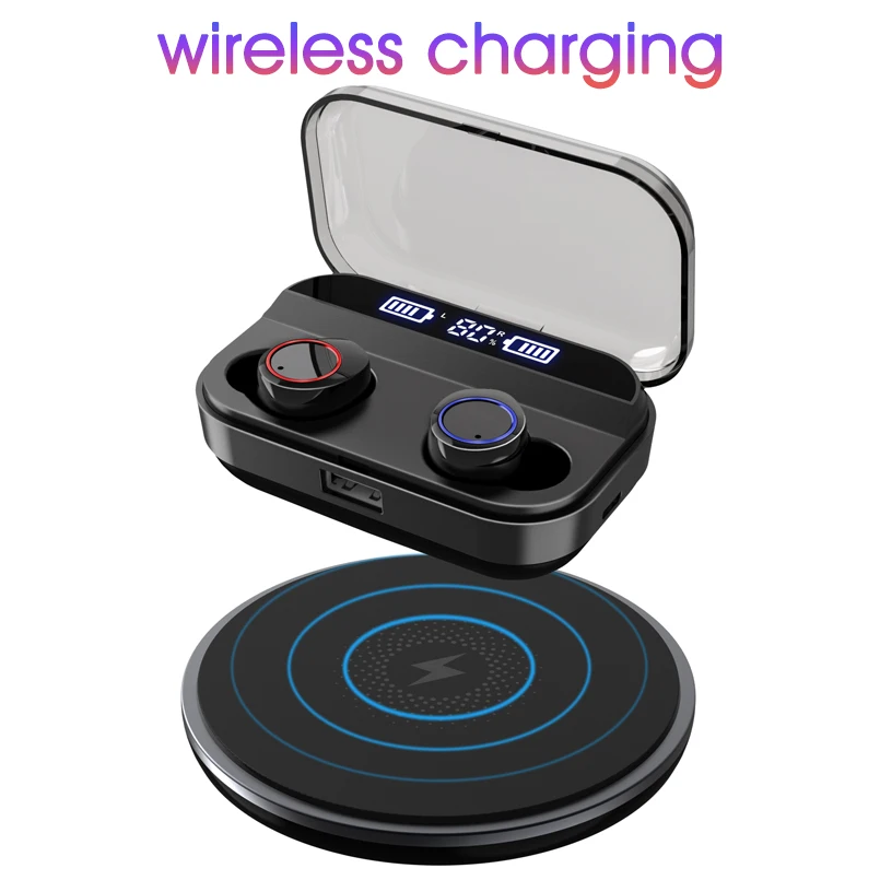 X11 Double Digital Display Wireless Bluetooth Headset IPX7 Waterproof 5.0 with 3500mAh Charging Box Earphone | Электроника