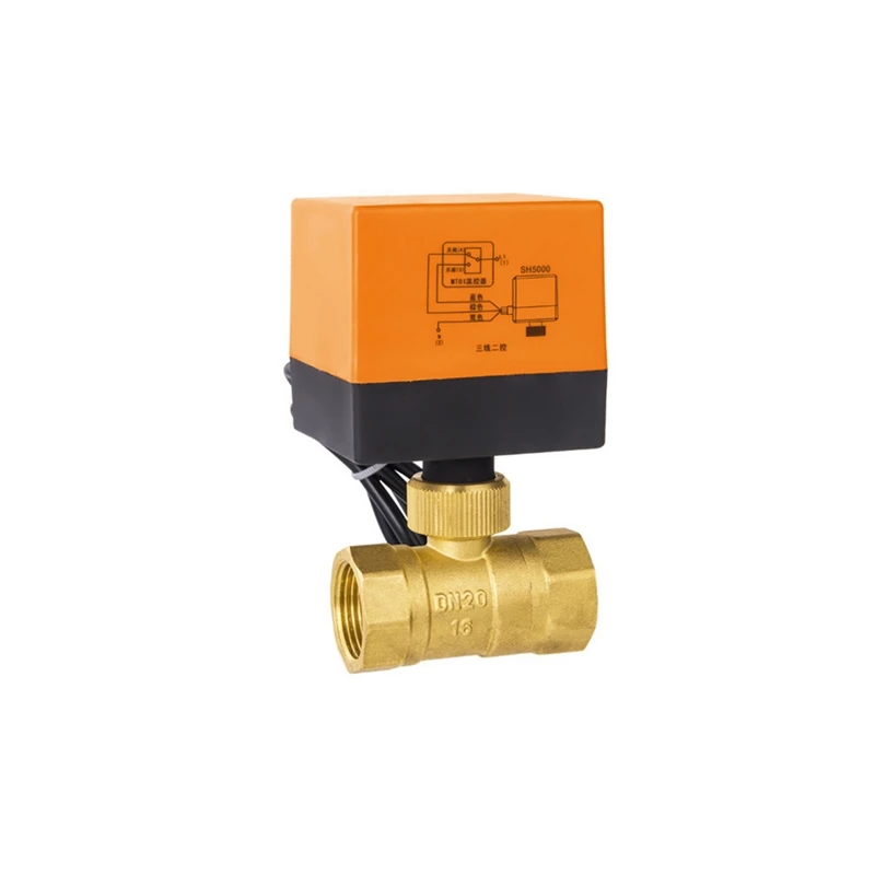 Электрический привод DN20 G 3/4 &quotAC220V двухходовой латунный моторизованный шаровой