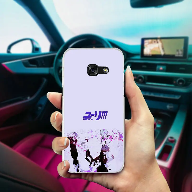 Мода Мультфильм Юри на льду Юрий для Samsung Galaxy J1 J2 J3 J5 J7 A3 A5 A7 2016 2017 чехол мягкий ТПУ