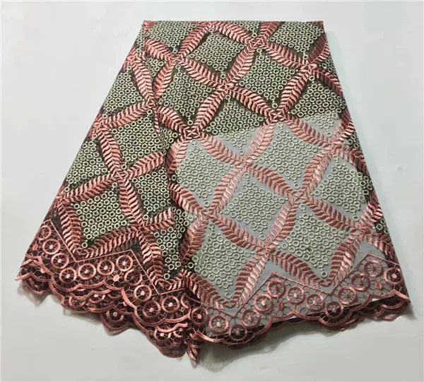 Зеленый Цвет последние африканские Кружево S Ткань вышитый африканских Тюль