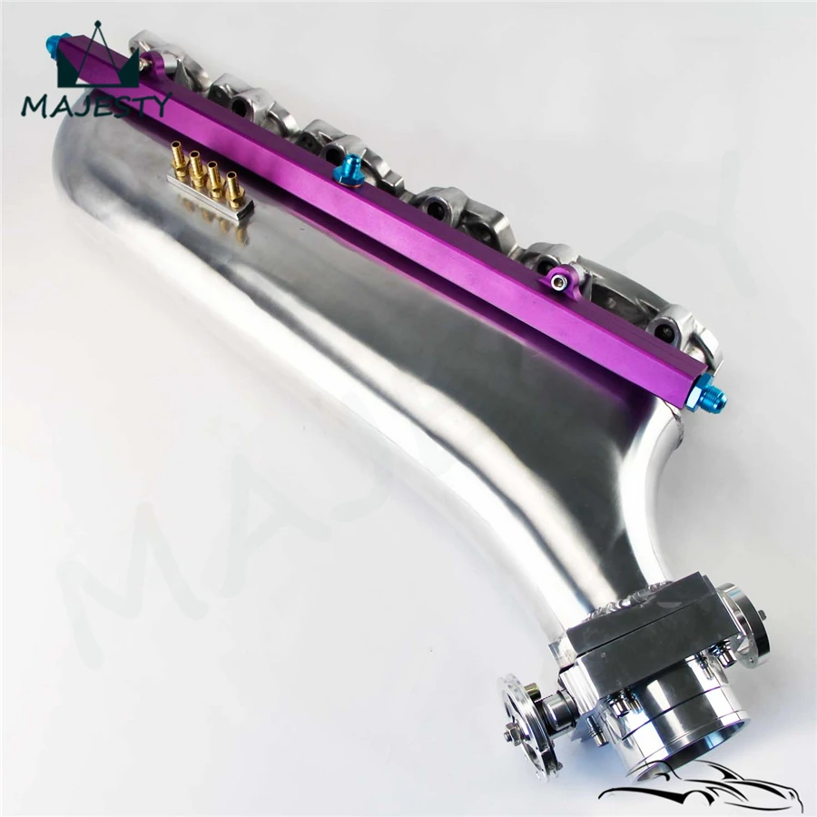 Полированный впускной коллектор воздуха + Корпус дроссельной заслонки 80 мм для