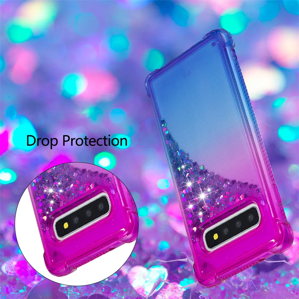 Чехол для телефона Samsung Galaxy A10 M10 M20 S10E S10 S9 S8 j3 j7 A7 A9 j4 j6 Plus 2018 блестящий силиконовый