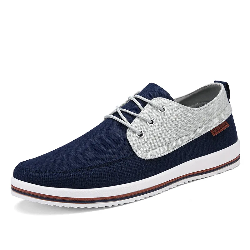 New Men Shoes Outdoor Flat Denim Sports Wild Skateboarding Shoes Men Slippers Tide Canvas Shoes Sneakers  Large Size