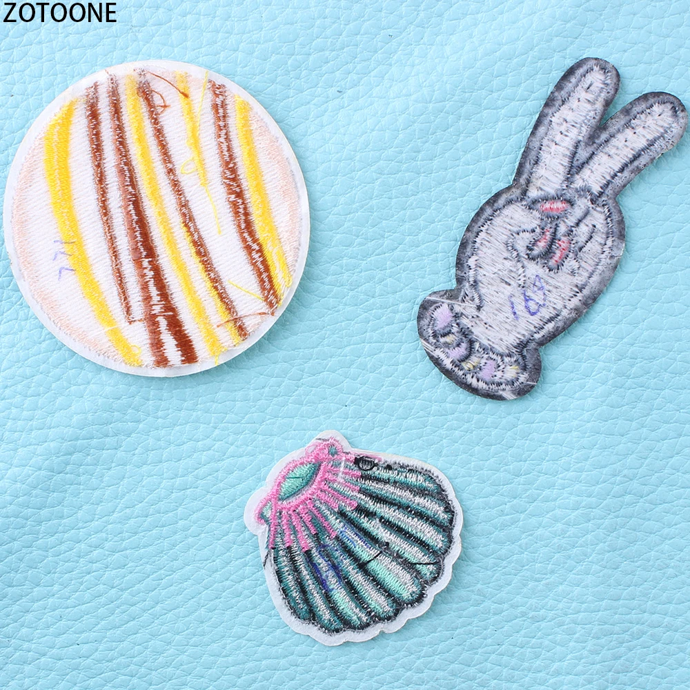 ZOTOONE индивидуальные нашивки с изображением инопланетянина для одежды вышивкой и