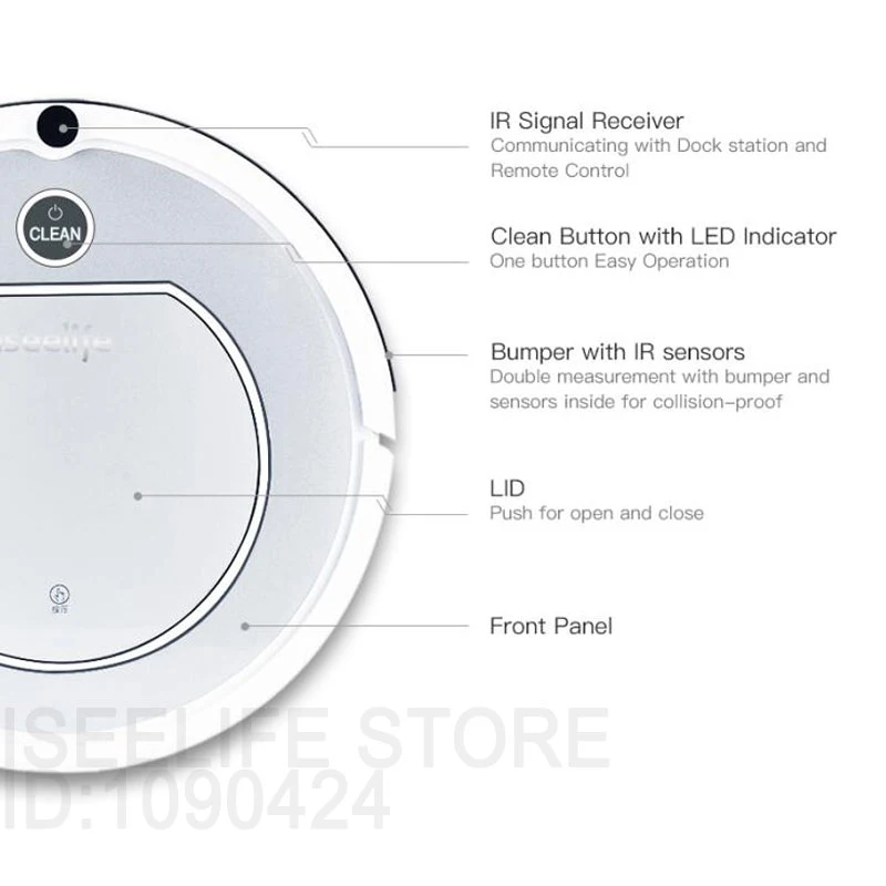 2017 iseelife Интеллектуальный робот Пылесосы для автомобиля дома Pro1 hepa сухой Авто