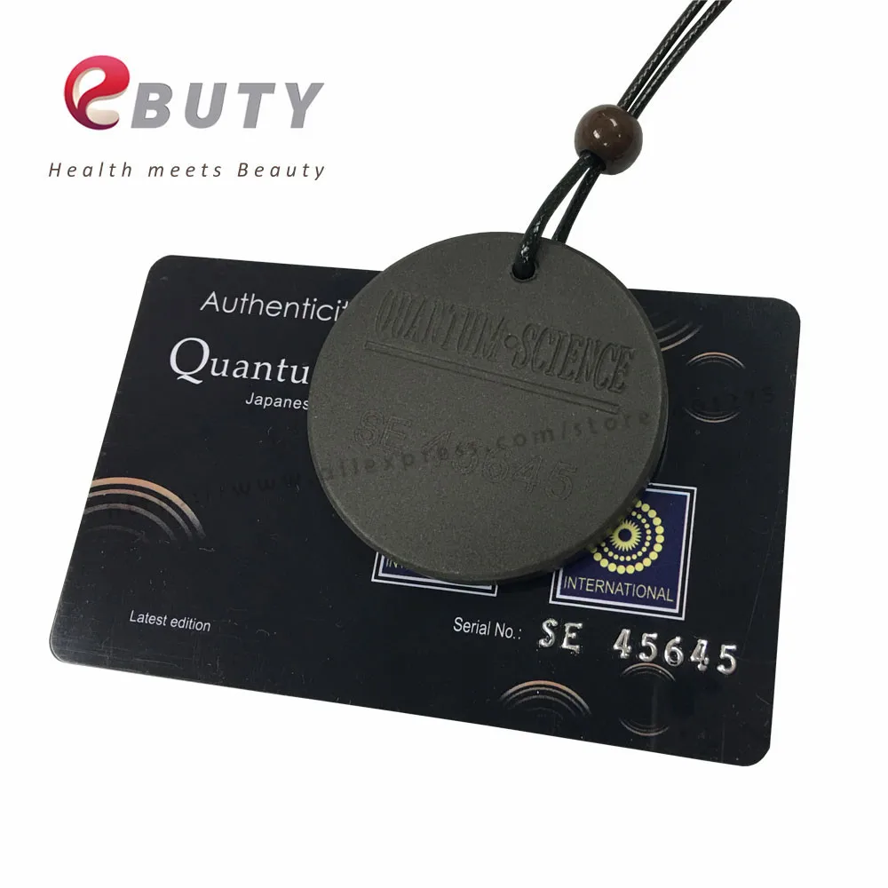 50 шт./лот кулон quantum pendant модное круглое ожерелье черная лава скалярная энергия с