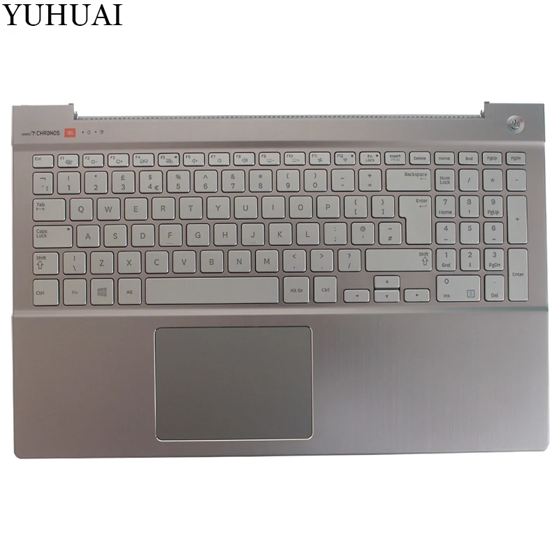 Новая английская клавиатура для samsung NP770Z5E 780Z5E NP780Z5E NP880Z5E Серебристая с подставкой