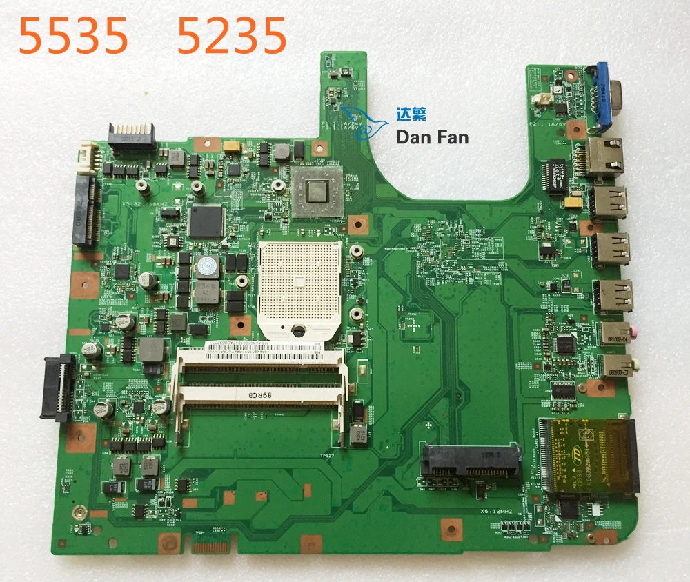 

MBAUA01001 For ACER Aspire 5535 5235 Laptop Motherboard 08220-2 48.4K901.021 Mainboard 100%tested fully work