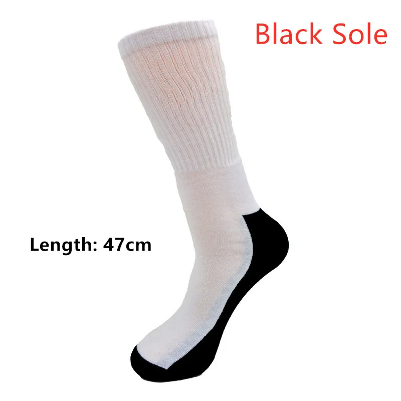 Black sole Дизайн, 3D принт «сделай сам» носки, унисекс, летние, женские, на заказ, длинные носки, хлопок, дышащие, женские носки 6JQ-D01 - Цвет: Black sole
