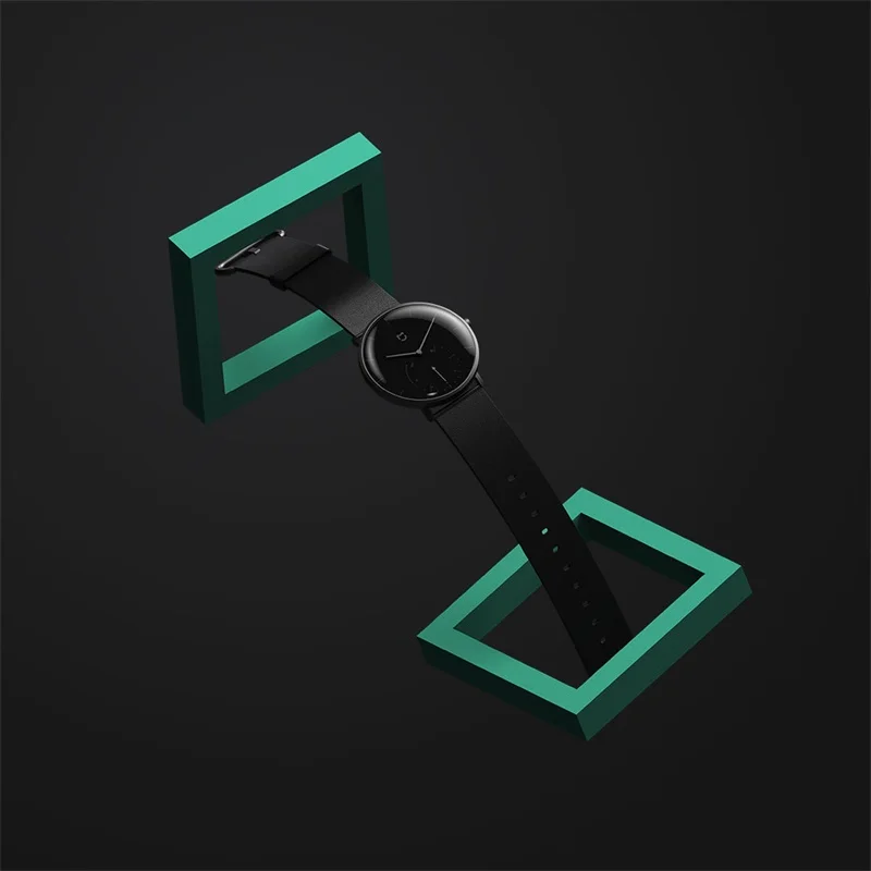 Оригинальные Xiaomi mi кварцевые часы Tech Touch Art на запястье mi Home APP шаги на циферблате время Авто калибровка Смарт оповещения вибрация