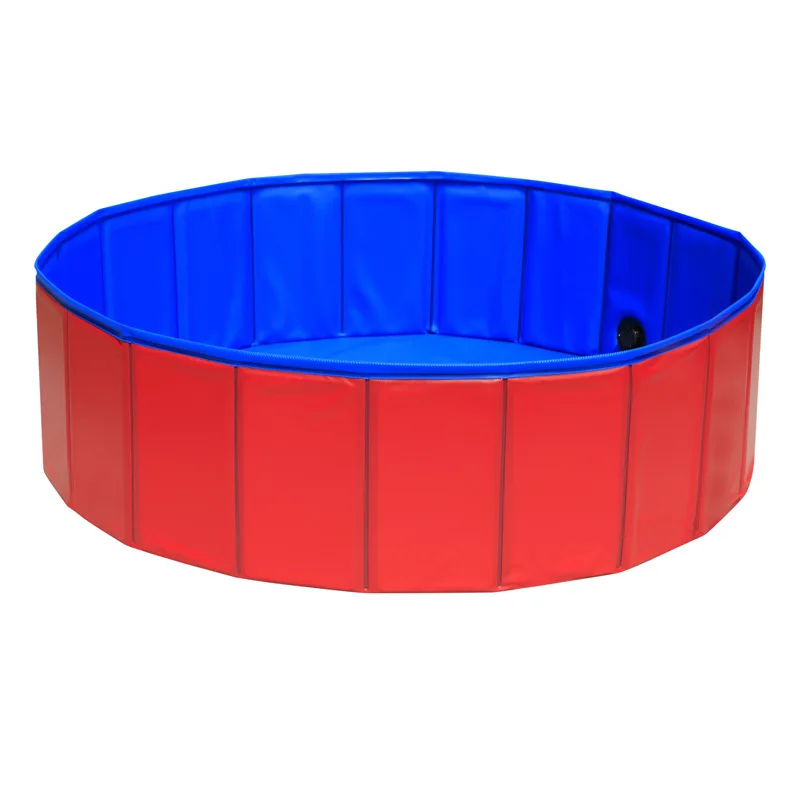 ST-M343Red SMARTPET ПВХ складная собачка кошка плавательный бассейн ПВХ моющий пруд ванночка для собак кровать Большая маленькая собака плавательный дом кровать летний бассейн - Цвет: ST-M343Red