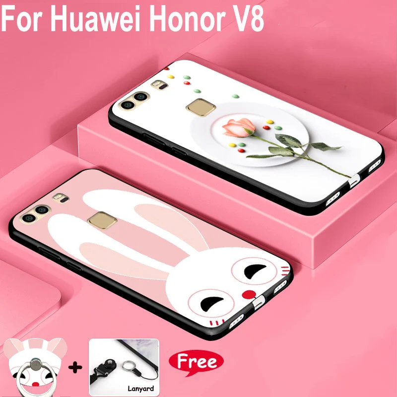 Телефонные чехлы для Huawei Honor V8 KNT AL20 Чехлы Мягкий силиконовый чехол на защёлке funda 8
