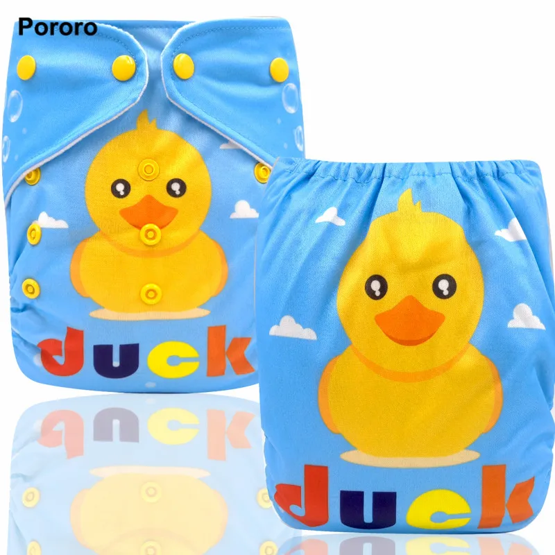 PORORO Новое поступление postional цифровая печать карманный подгузник, напечатаны один размер ткани детские пеленки