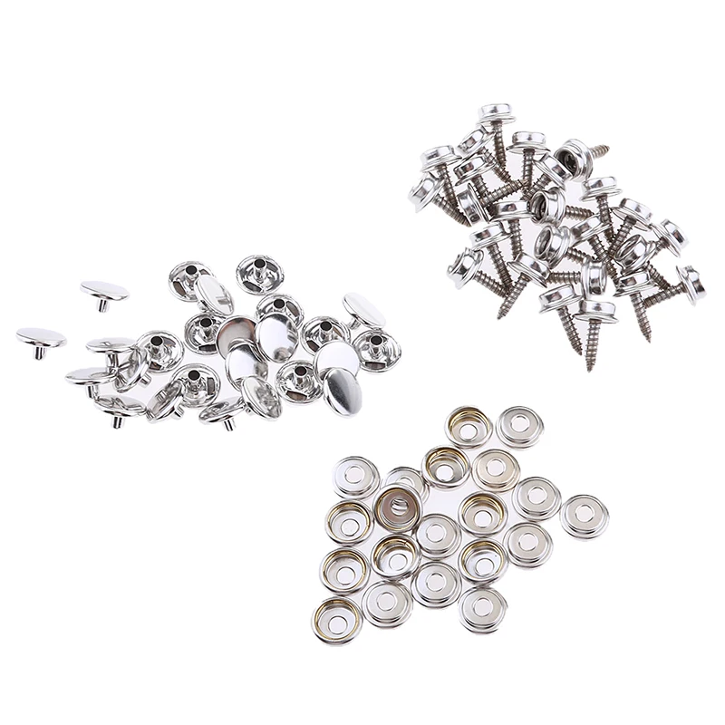 

Rivets Decoration Length 15mm Wall Nails Stainless Steel Screw Kit Cover Button Socket Helmets