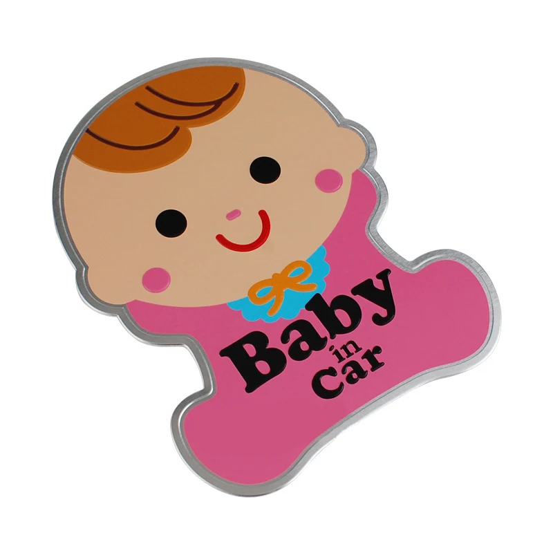 Новая Милая Детская Наклейка в машину металлическая алюминиевая наклейка