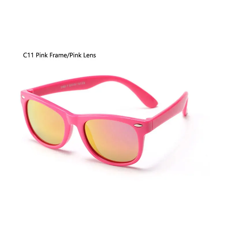 Kids Sunglasses Coating Mirror Polarized Baby Glasses Flexible Safety Frame Chldren Shades For Boys Girl With Case UV400 | Аксессуары
