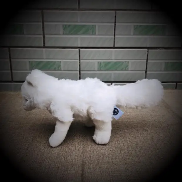 Оригинальная имитация арктической лисы материал животного плюшевая