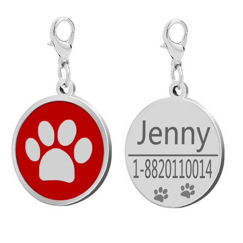Персонализированная бирка для собак из нержавеющей стали аксессуары ошейник