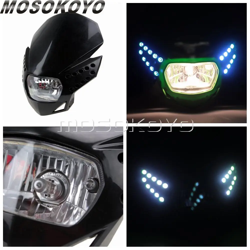Фара мотоциклетная со светодиодным поворотным сигналом для Yamaha XT660 WR250 WR125 XT125 DT50 YZ