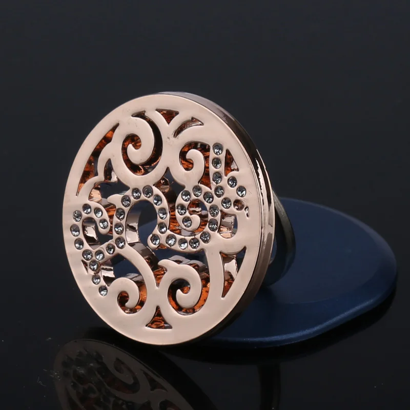 Классическая Подвеска в виде рамки золотого цвета диаметром 33 мм|frame pendant|pendant rose