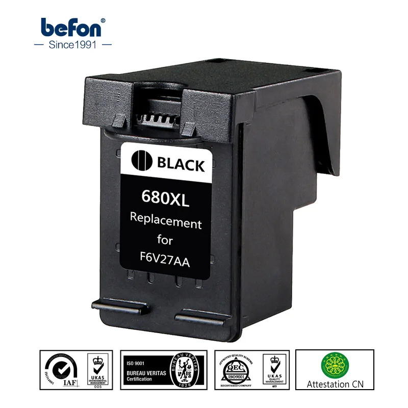 Картридж с черными чернилами befon совместимый HP 680 Deskjet 2135 2136 2138 3635 3636 3835 4535 4536 4538|ink