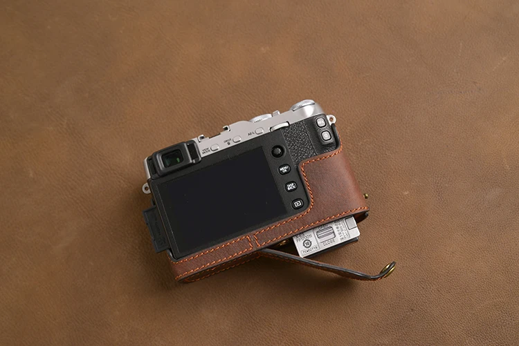 Бренд AYdgcam, натуральная кожа, чехол для камеры ручной работы, половина тела, нижняя крышка для Fuji Fujifilm XE3, X-E3, открытая батарея