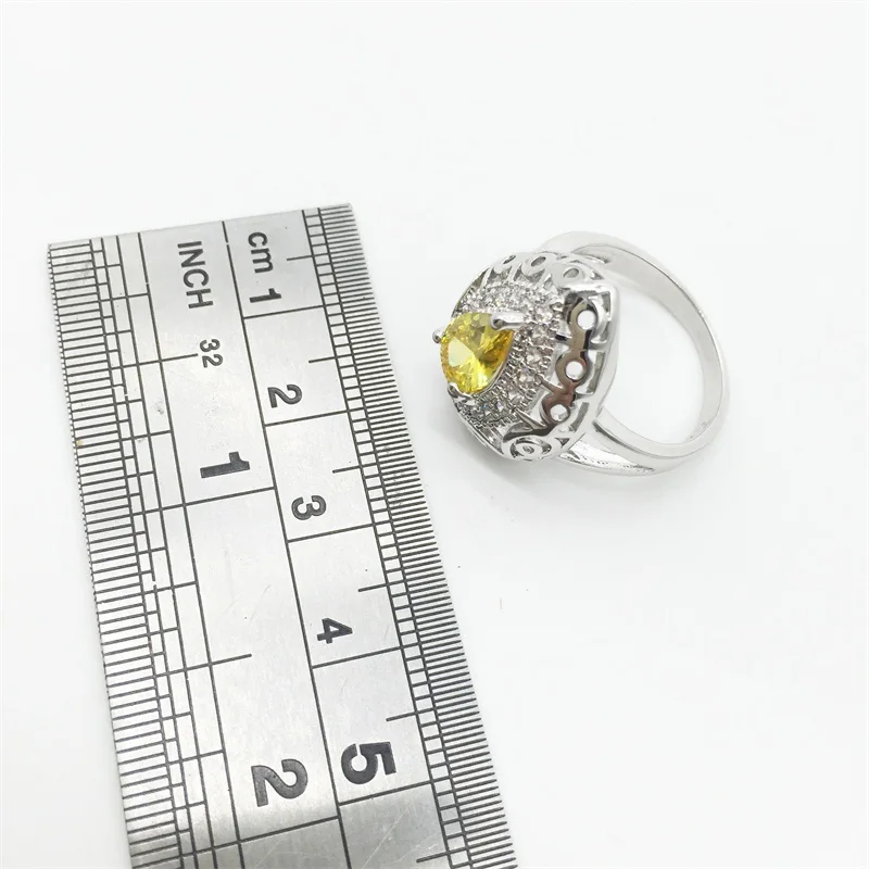 Полые сердца 925 стерлингового серебра Свадебная искусственная кожа набор