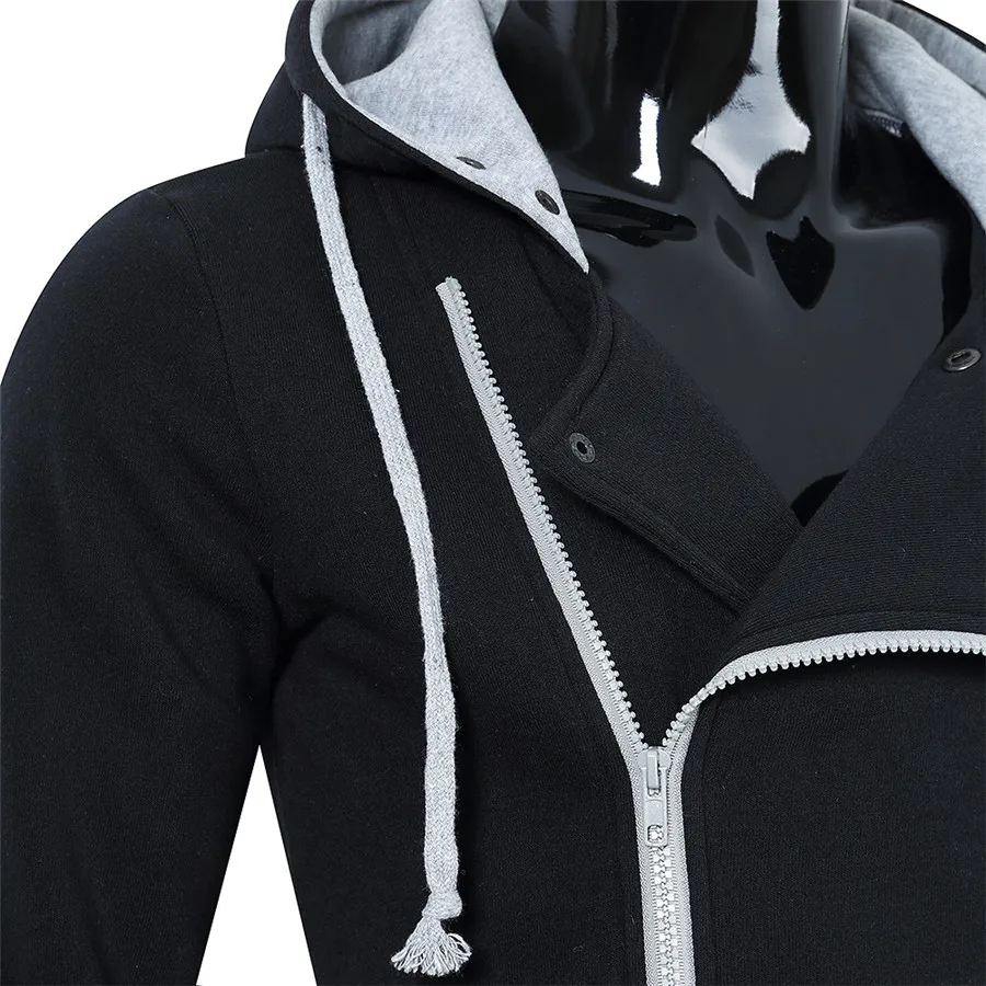 У хороший мужская куртка с модным принтом для мужчин повседневная капюшоном Slim Fit