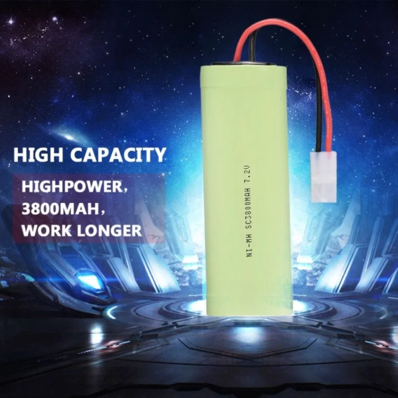 Радиоуправляемый автомобиль NiMH аккумулятор 7 2 V 3800mAh с разъемом Tamiya для