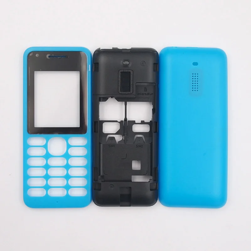 Синий BaanSam корпус чехол для Nokia 130 DS RM-1035 Rm1122 без клавиатуры - Цвет: Синий