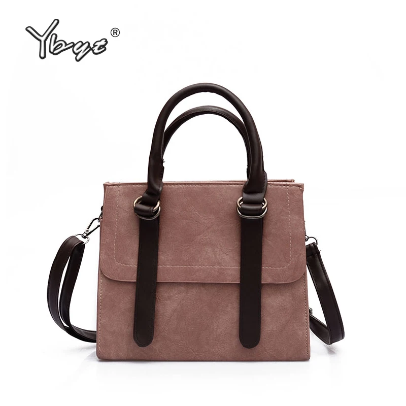 

YBYT brand 2019 new women leather handbags vintage lady high quality shoulder messenger crossbody bag female shopping pack scrub