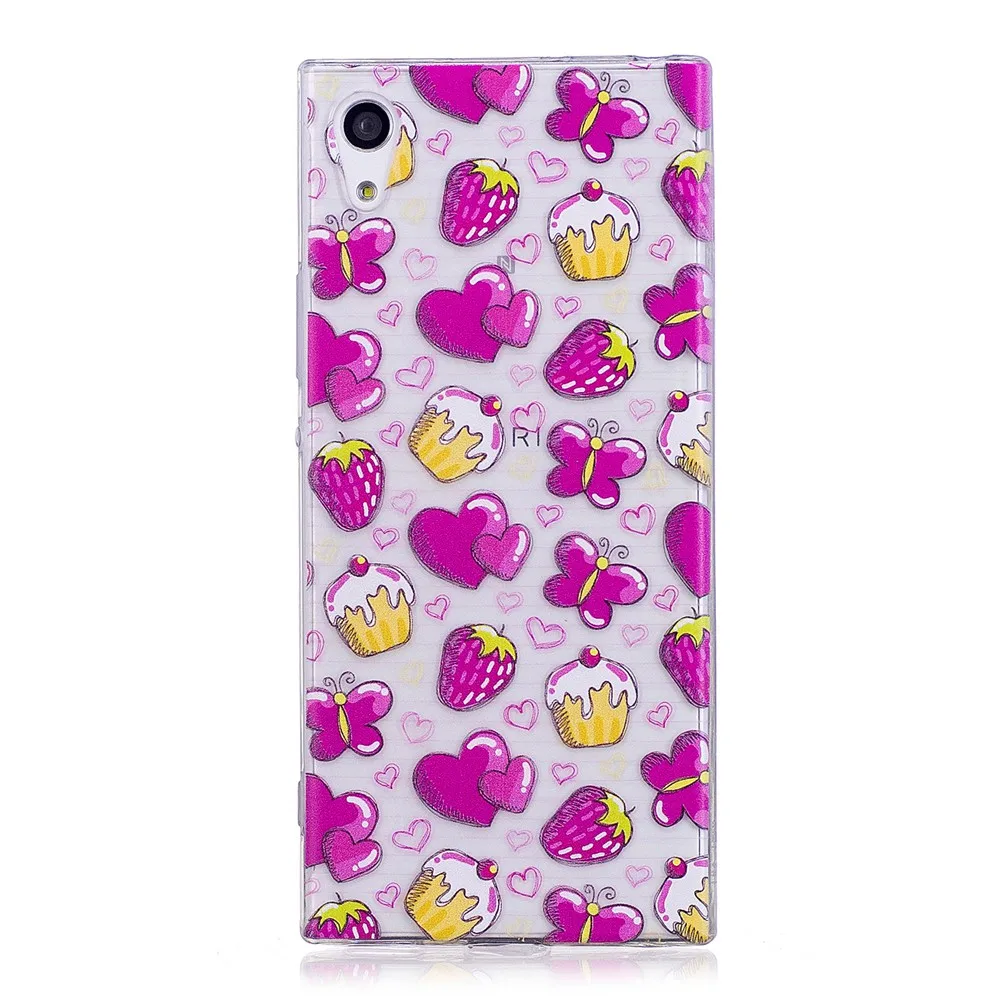 Fitted Case for Sony Xperia XA1 XA 1 Dual TPU Silicone Cover mobile Phone G3116 G 3112 G3121 painted Capa |