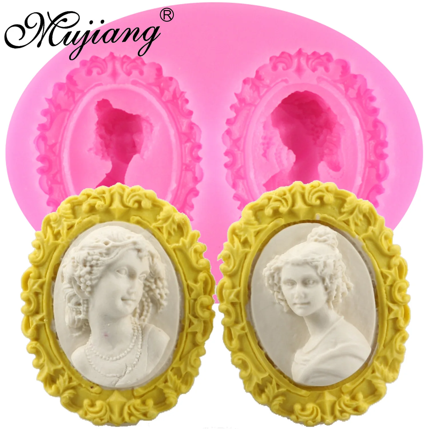 Mujiang Victoria Lady Avatar рамка силиконовые формы вечерние инструменты для украшения тортов из мастики конфеты Fimo глина шоколадные формы для мастики