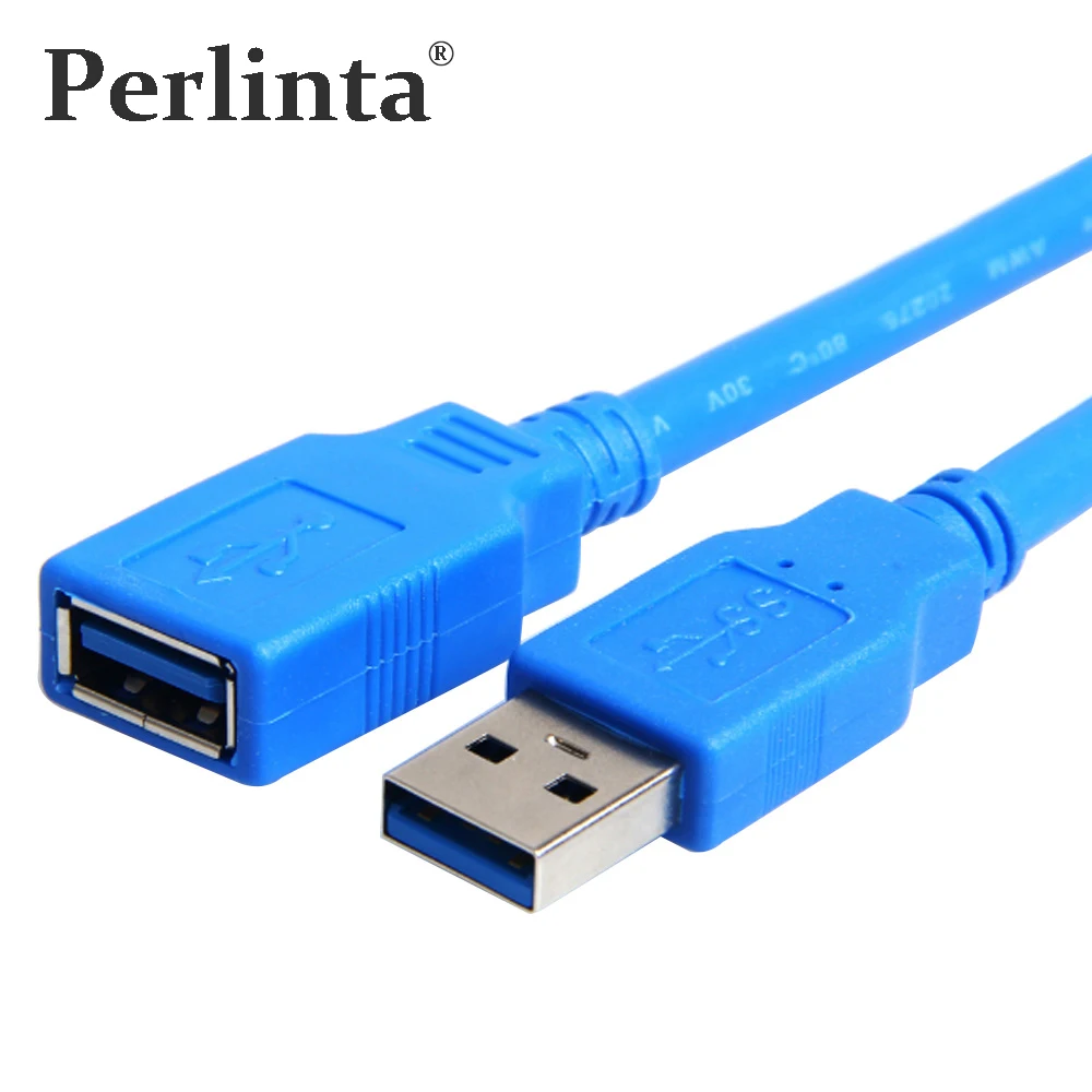 Perlinta супер Скорость USB3.0 Тип «Папа-папа» женский устройства для передачи данных и зарядки кабель-удлинитель 0,5 м, 1 м, 1,5 м