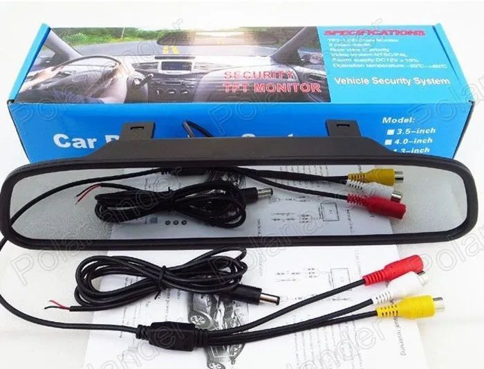 

Parking New 5 Inch 800*480 LCD Car HD Display Rear View Mirror Monitor parking monitor free Shipping reversing priority