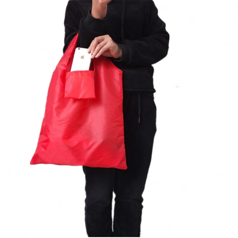 New Foldable Handy Shopping Bag Reusable Tote Pouch Recycle Storage Handbags Home Organization | Багаж и сумки