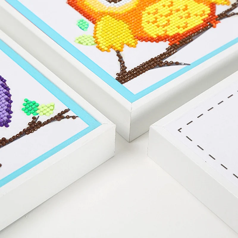 Cutiepop House Decorated DIY Night Owl Children 5D Diamond Embroidery Wooden Frame Painting Cross Stitch Animal T057 | Дом и сад