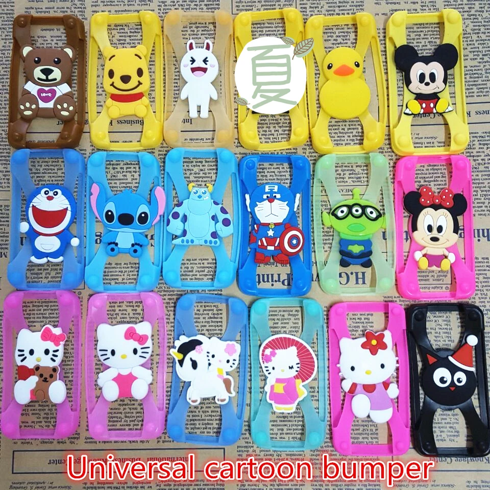 Универсальный 3D мультфильм стежка Минни силиконовый чехол бампер рамки для iphone 5s