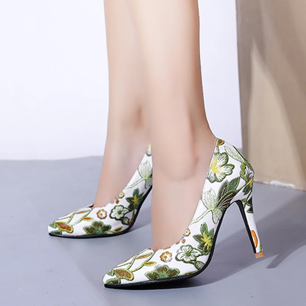 Туфли лодочки женские на высоком каблуке с острым носком разные цвета|Женские