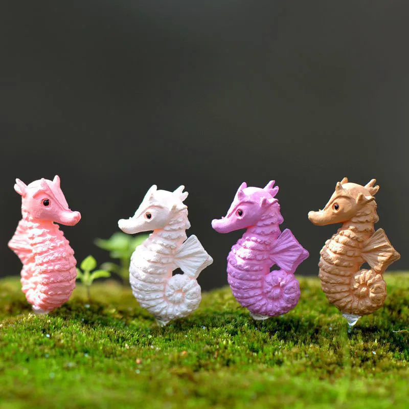 Миниатюрный сказочный сад с морскими животными Hippocampus домашнее украшение для