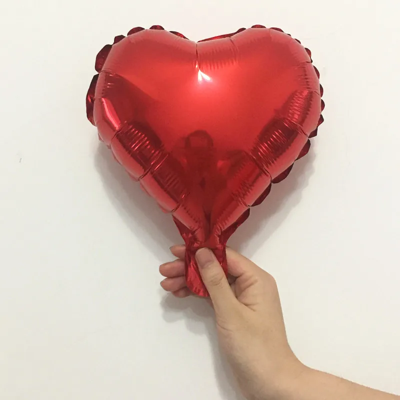 Heart red " 10 дюймов Звездное сердце шар для свадебного украшения Diy деревенский крещение детский душ украшения невесты-To-Be баллон вечерние сувениры - Цвет: Heart red
